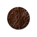 Chocolate Texture, Dark Chocolate Background Magnet 3  (Round)