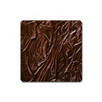 Chocolate Texture, Dark Chocolate Background Square Magnet