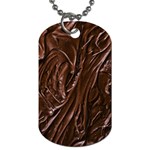 Chocolate Texture, Dark Chocolate Background Dog Tag (Two Sides)