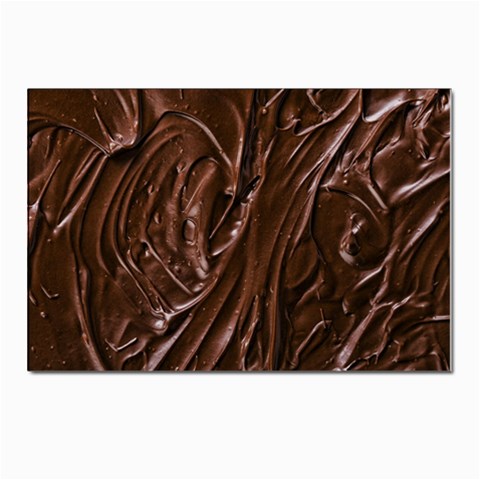 Chocolate Texture, Dark Chocolate Background Postcards 5  x 7  (Pkg of 10) from ArtsNow.com Front