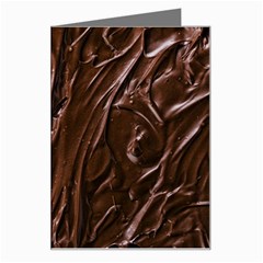 Chocolate Texture, Dark Chocolate Background Greeting Card from ArtsNow.com Left