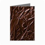 Chocolate Texture, Dark Chocolate Background Mini Greeting Card