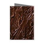 Chocolate Texture, Dark Chocolate Background Mini Greeting Cards (Pkg of 8)