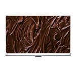 Chocolate Texture, Dark Chocolate Background Business Card Holder