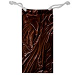 Chocolate Texture, Dark Chocolate Background Jewelry Bag