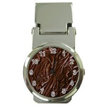 Chocolate Texture, Dark Chocolate Background Money Clip Watches