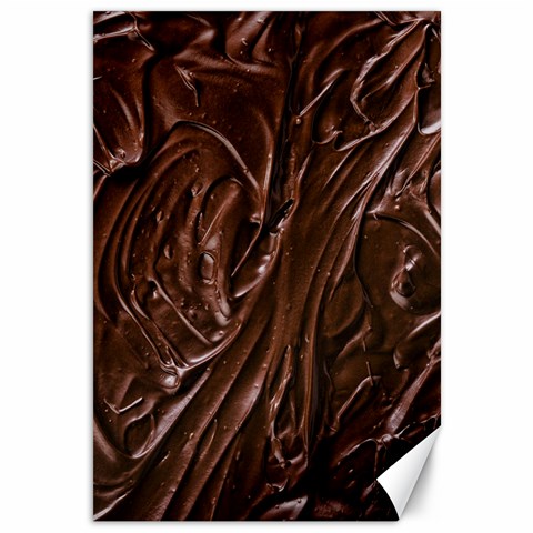 Chocolate Texture, Dark Chocolate Background Canvas 12  x 18  from ArtsNow.com 11.88 x17.36  Canvas - 1