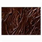 Chocolate Texture, Dark Chocolate Background Large Glasses Cloth