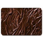 Chocolate Texture, Dark Chocolate Background Large Doormat