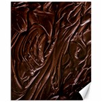 Chocolate Texture, Dark Chocolate Background Canvas 11  x 14 