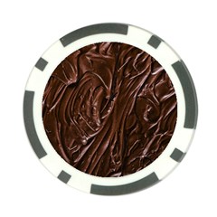 Chocolate Texture, Dark Chocolate Background Poker Chip Card Guard from ArtsNow.com Back