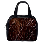 Chocolate Texture, Dark Chocolate Background Classic Handbag (One Side)