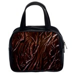 Chocolate Texture, Dark Chocolate Background Classic Handbag (Two Sides)