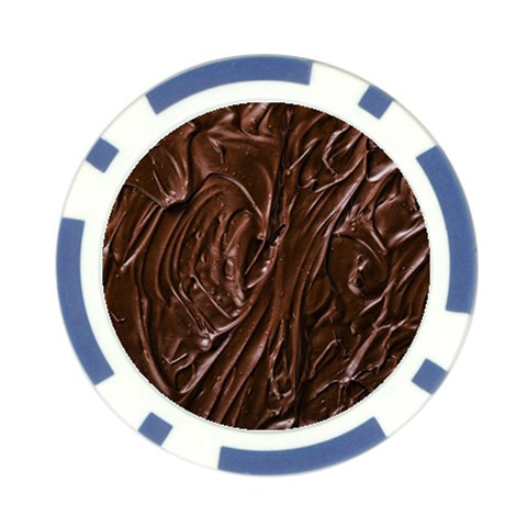 Chocolate Texture, Dark Chocolate Background Poker Chip Card Guard (10 pack) from ArtsNow.com Front