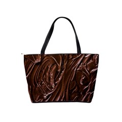 Chocolate Texture, Dark Chocolate Background Classic Shoulder Handbag from ArtsNow.com Back