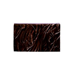 Chocolate Texture, Dark Chocolate Background Cosmetic Bag (Small) from ArtsNow.com Back