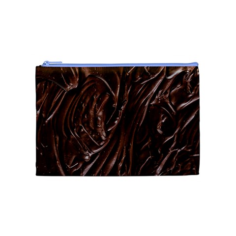 Chocolate Texture, Dark Chocolate Background Cosmetic Bag (Medium) from ArtsNow.com Front