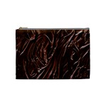 Chocolate Texture, Dark Chocolate Background Cosmetic Bag (Medium)