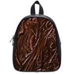 Chocolate Texture, Dark Chocolate Background School Bag (Small)