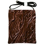 Chocolate Texture, Dark Chocolate Background Shoulder Sling Bag