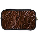 Chocolate Texture, Dark Chocolate Background Toiletries Bag (One Side)