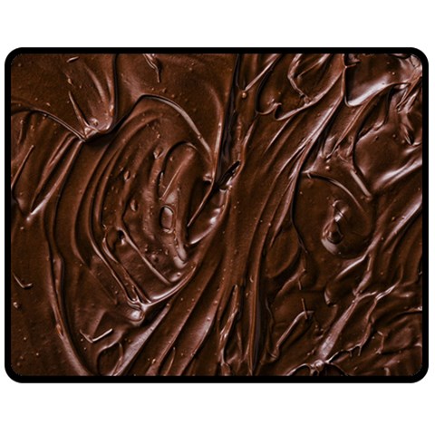 Chocolate Texture, Dark Chocolate Background Fleece Blanket (Medium) from ArtsNow.com 60 x50  Blanket Front