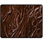 Chocolate Texture, Dark Chocolate Background Fleece Blanket (Medium)