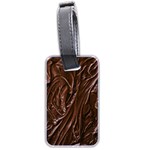 Chocolate Texture, Dark Chocolate Background Luggage Tag (two sides)