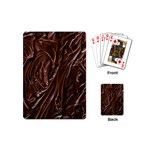 Chocolate Texture, Dark Chocolate Background Playing Cards Single Design (Mini)