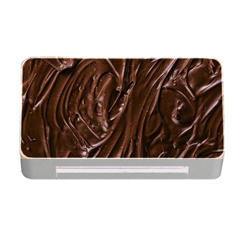 Chocolate Texture, Dark Chocolate Background Memory Card Reader with CF from ArtsNow.com Front