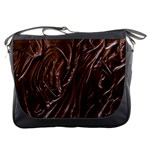 Chocolate Texture, Dark Chocolate Background Messenger Bag