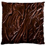 Chocolate Texture, Dark Chocolate Background Large Cushion Case (One Side)