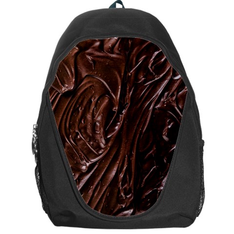 Chocolate Texture, Dark Chocolate Background Backpack Bag from ArtsNow.com Front