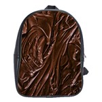 Chocolate Texture, Dark Chocolate Background School Bag (XL)