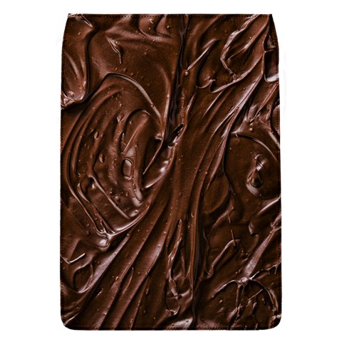 Chocolate Texture, Dark Chocolate Background Removable Flap Cover (S) from ArtsNow.com Front