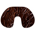 Chocolate Texture, Dark Chocolate Background Travel Neck Pillow