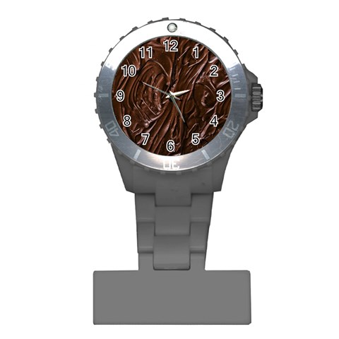 Chocolate Texture, Dark Chocolate Background Plastic Nurses Watch from ArtsNow.com Front