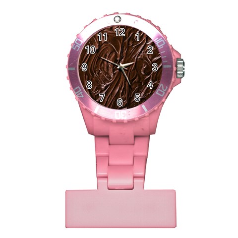 Chocolate Texture, Dark Chocolate Background Plastic Nurses Watch from ArtsNow.com Front