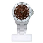 Chocolate Texture, Dark Chocolate Background Plastic Nurses Watch