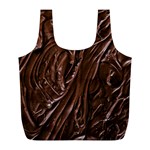 Chocolate Texture, Dark Chocolate Background Full Print Recycle Bag (L)