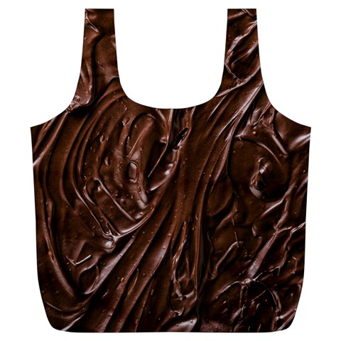 Chocolate Texture, Dark Chocolate Background Full Print Recycle Bag (XL) from ArtsNow.com Front