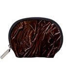 Chocolate Texture, Dark Chocolate Background Accessory Pouch (Small)