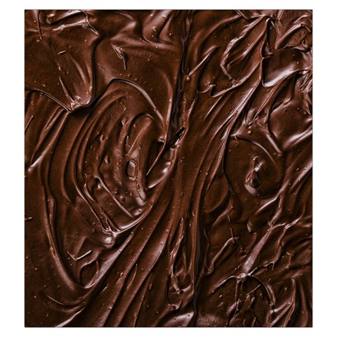 Chocolate Texture, Dark Chocolate Background Drawstring Pouch (Large) from ArtsNow.com Back