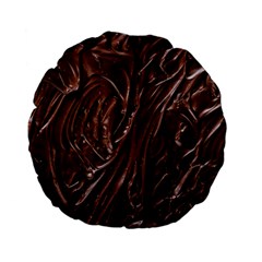 Chocolate Texture, Dark Chocolate Background Standard 15  Premium Flano Round Cushions from ArtsNow.com Front