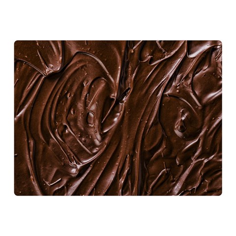 Chocolate Texture, Dark Chocolate Background Two Sides Premium Plush Fleece Blanket (Mini) from ArtsNow.com 35 x27  Blanket Front