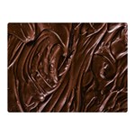 Chocolate Texture, Dark Chocolate Background Two Sides Premium Plush Fleece Blanket (Mini)