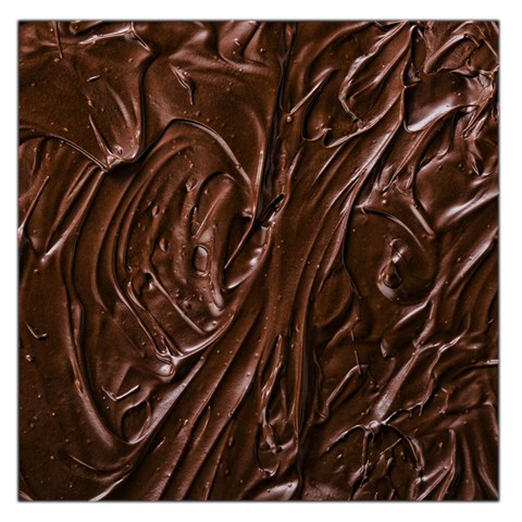 Chocolate Texture, Dark Chocolate Background Square Satin Scarf (36  x 36 ) from ArtsNow.com Front