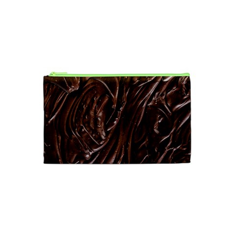 Chocolate Texture, Dark Chocolate Background Cosmetic Bag (XS) from ArtsNow.com Front