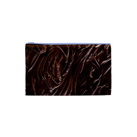 Chocolate Texture, Dark Chocolate Background Cosmetic Bag (XS) from ArtsNow.com Front