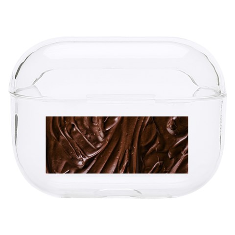 Chocolate Texture, Dark Chocolate Background Hard PC AirPods Pro Case from ArtsNow.com Front